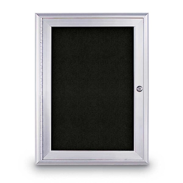 Sliding Door Indoor Enclosed Corkboard, 9